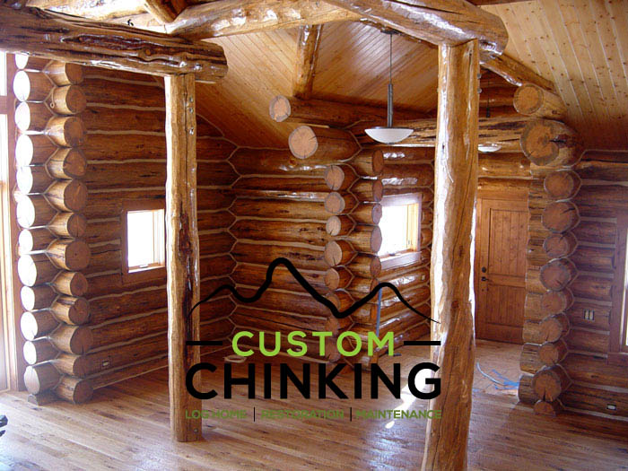 Log Home Chinking in Teton County
