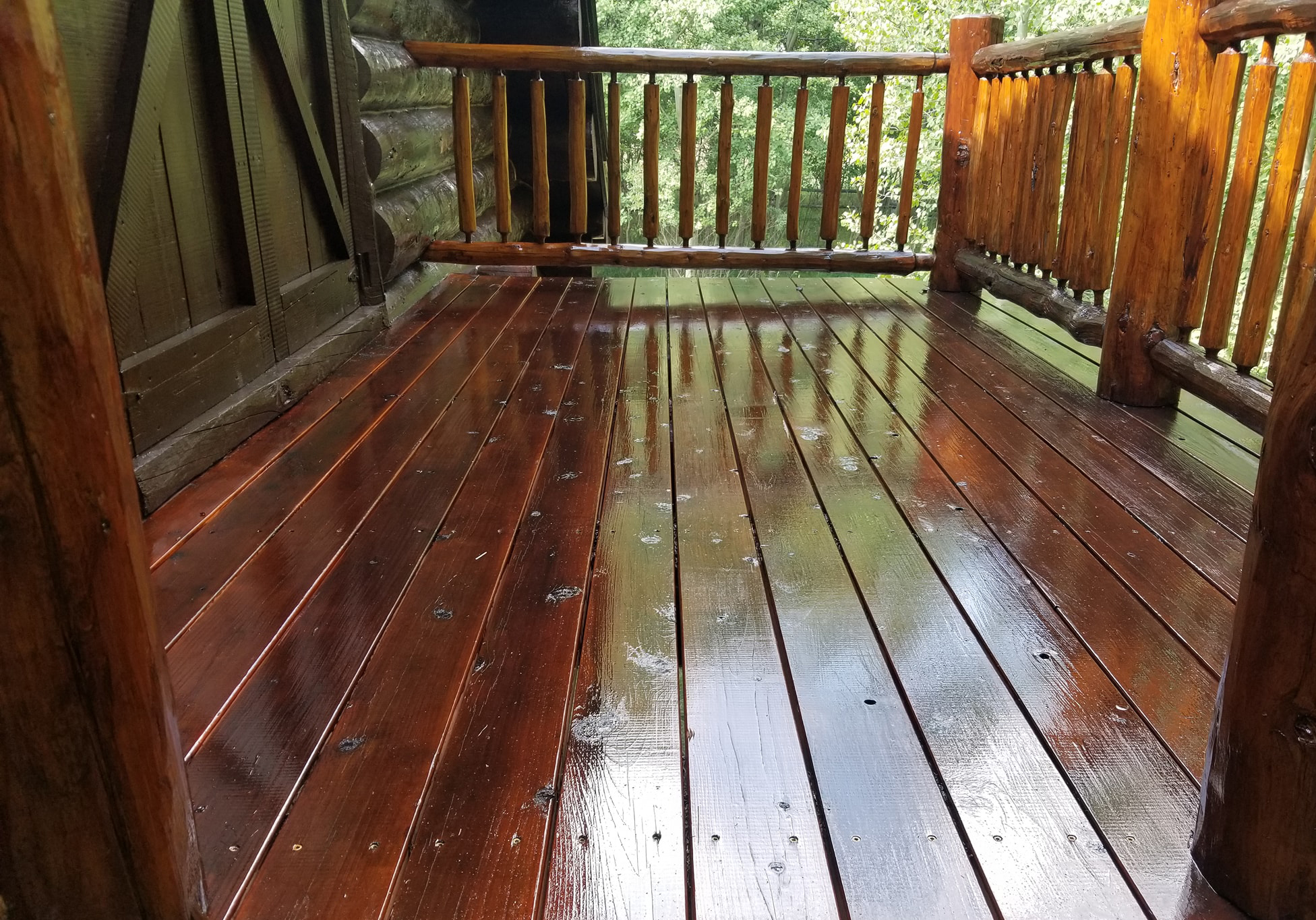 Log Home Stain Services