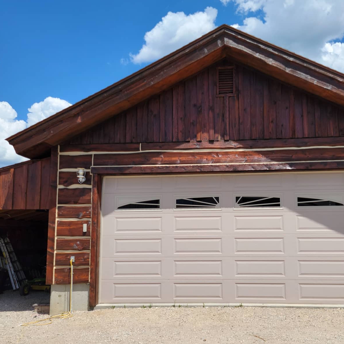 After Log Home Restoration